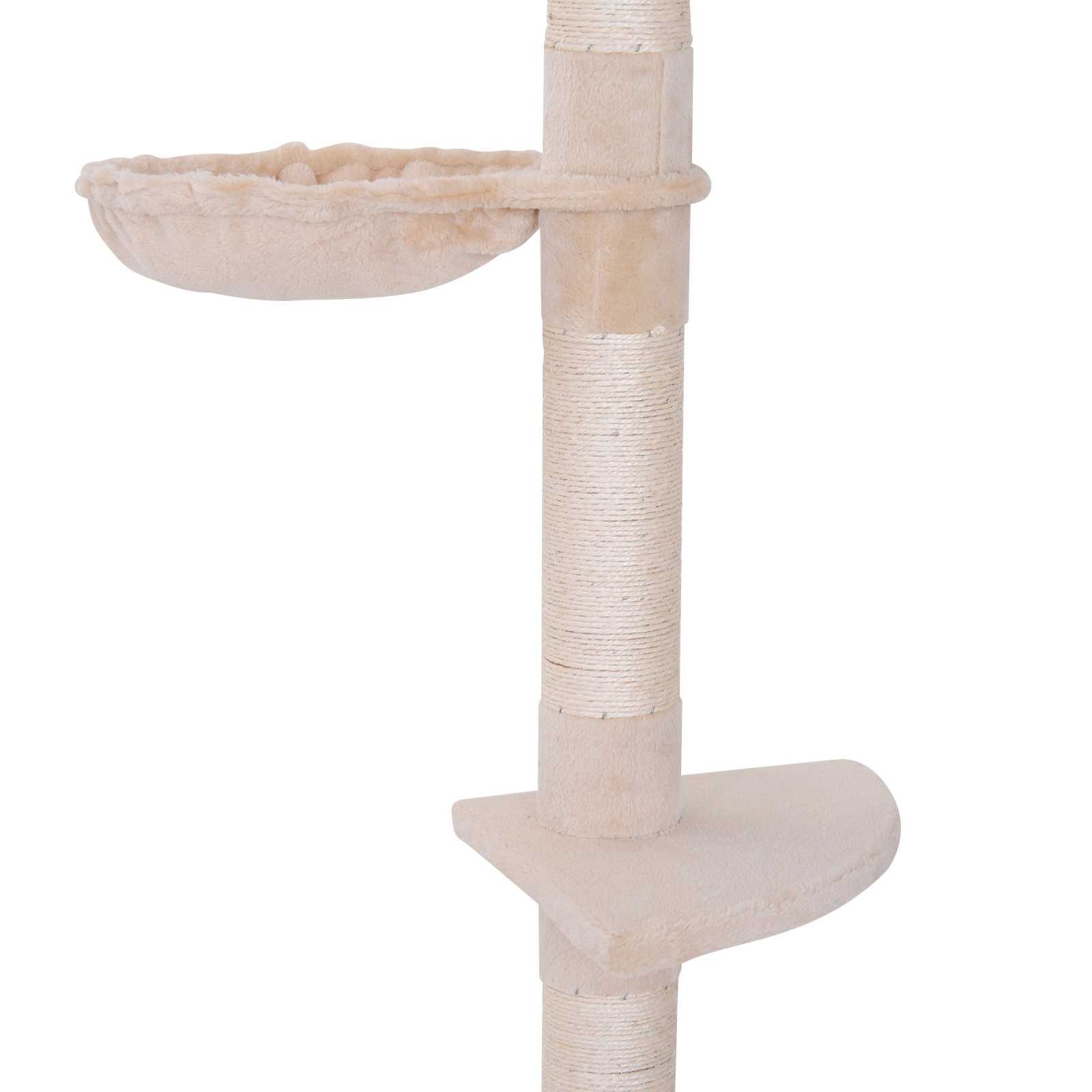 Котешка катерушка с регулируема височина 230-260 см, бежов