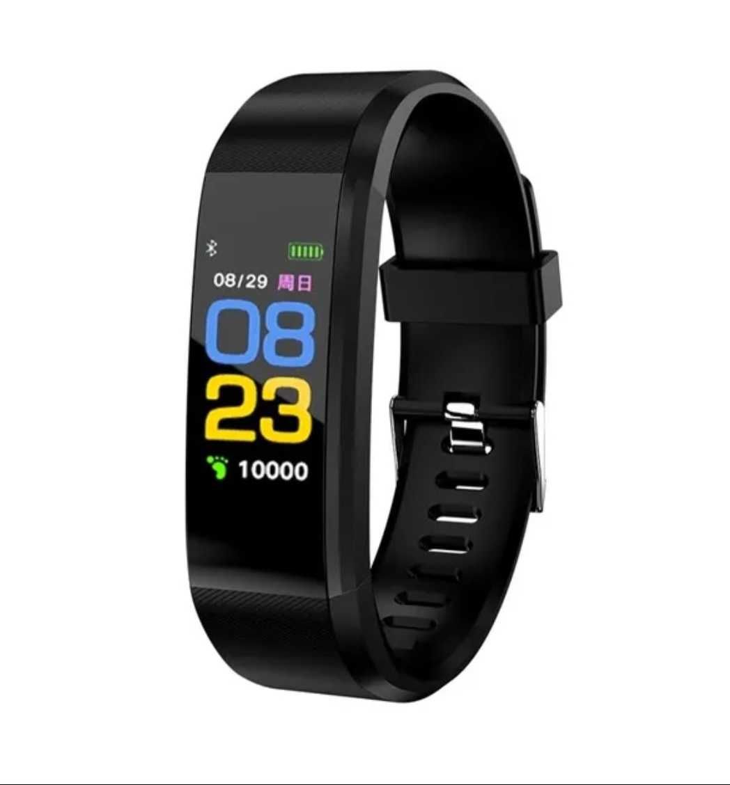 Smartwatch futurist. Multi-funcții: apel/mesaje/fitness/sănătate.Negru