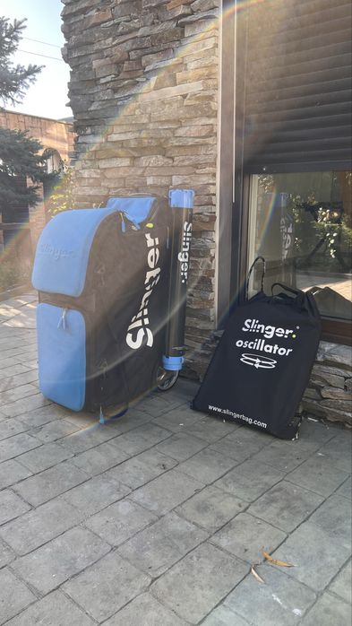 Tun de mingi Slinger Bag – stare excelentă, mingi incluse!!
