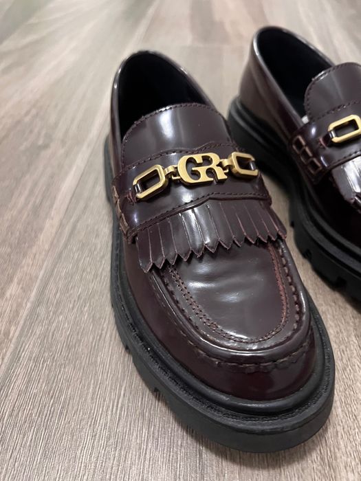 Mocasini Gino Rossi piele naturală lăcuită , noi, fără etichetă