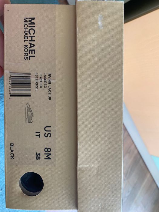 Черни Кецове Michael Kors, кожени, номер IT 38, US8M, носени