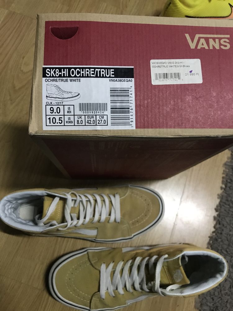 Vans SK8-HI Ochre (42EU, 9US)