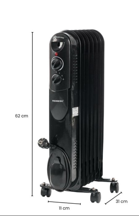 Calorifer electric cu ulei 7 elementi 1500 W HAUSBERG NOU - 190 Lei