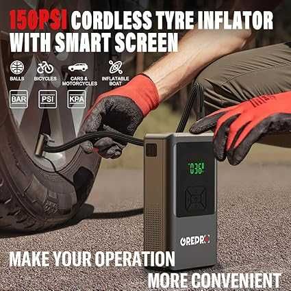 GREPRO 5-in-1 Jump Starter Power Pack cu 15 Bar Compresor