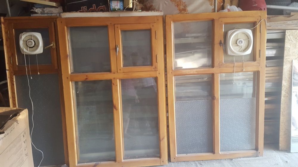 Рама деревянная со стеклом 143х48, пластиковое окно 143×93