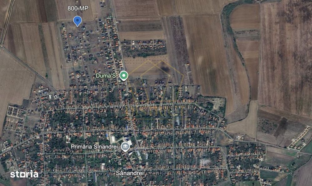 Teren intravilan 800 mp | Sanandrei