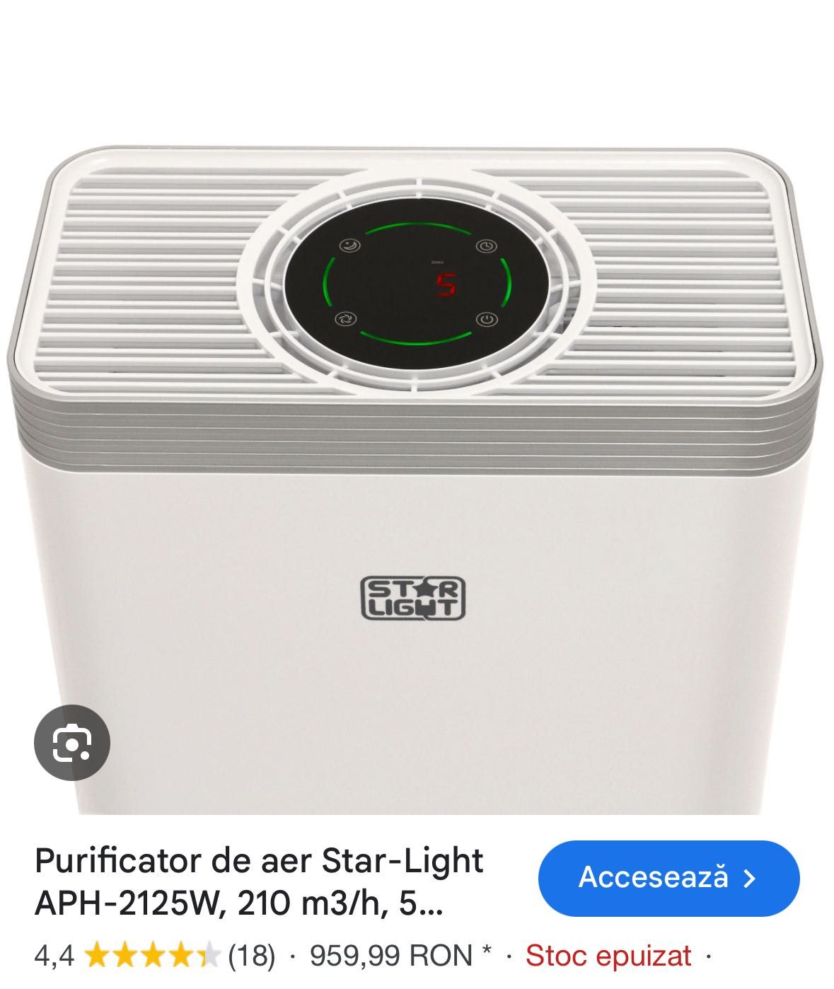 Purificator aer Star Light cu 5 filtre