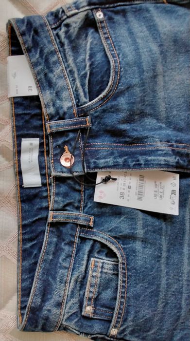 Zara дънки нови, размер 38