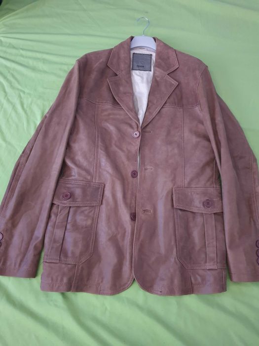 Geaca haina piele naturală geanta prada