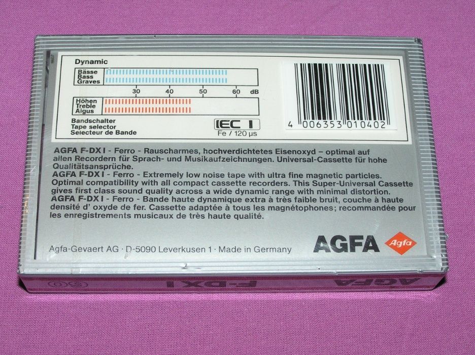 Casete audio Agfa F-DX