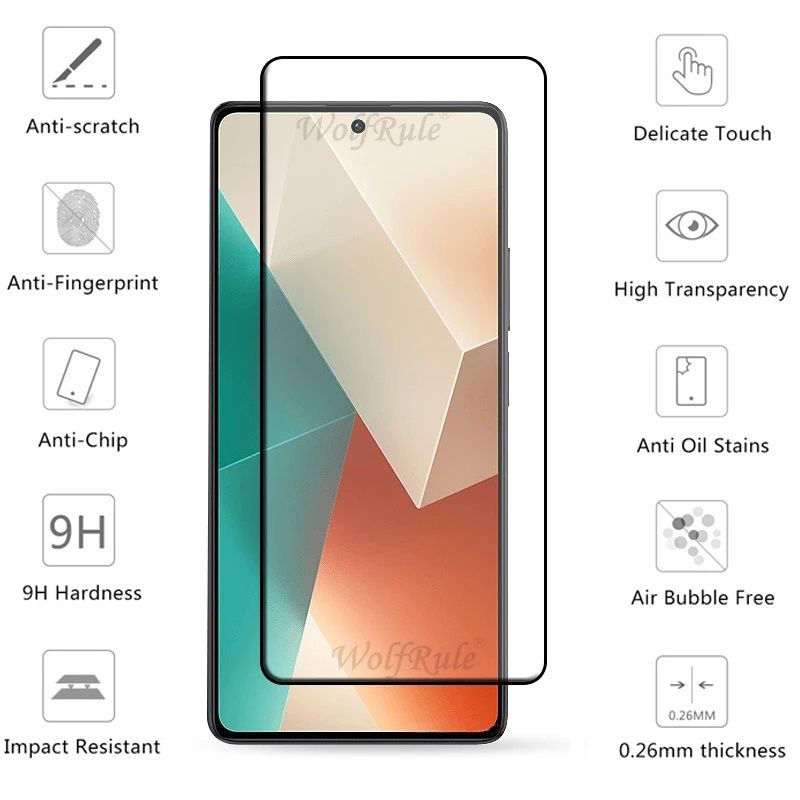Xiaomi Redmi Note 13 / 13 Pro 4G 5G / OG Full Glue стъклен протектор