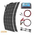 Kit panou solar flexibil 200w ( 2buc x 100w) , sistem fotovoltaic nou