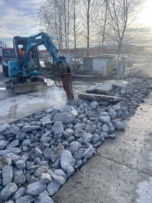 Inchiriez miniexcavator 2,6tone si bobcat 2,2tone