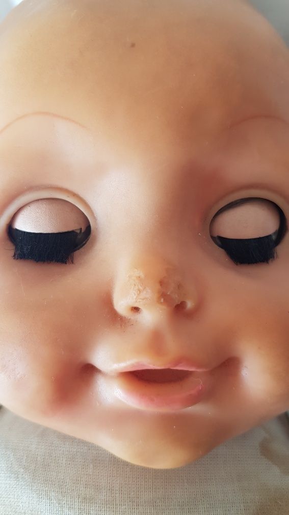 Papusa bebelus 55 cm anii '80 vintage mic defect nas
