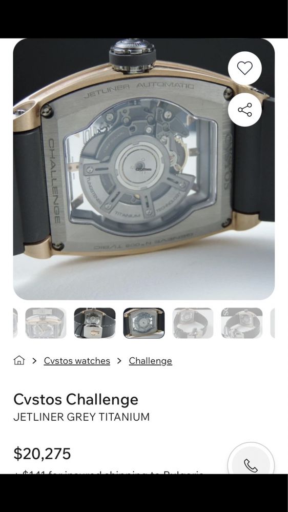 Cvstos challenge 2 rose gold