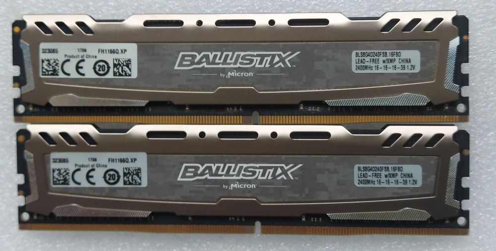 KIT Memorii 16GB DDR4 (2X8GB) Cucial Ballistix