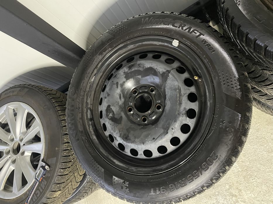 Jante+caucuri de iarna 205/55/r16 ford/peugeot