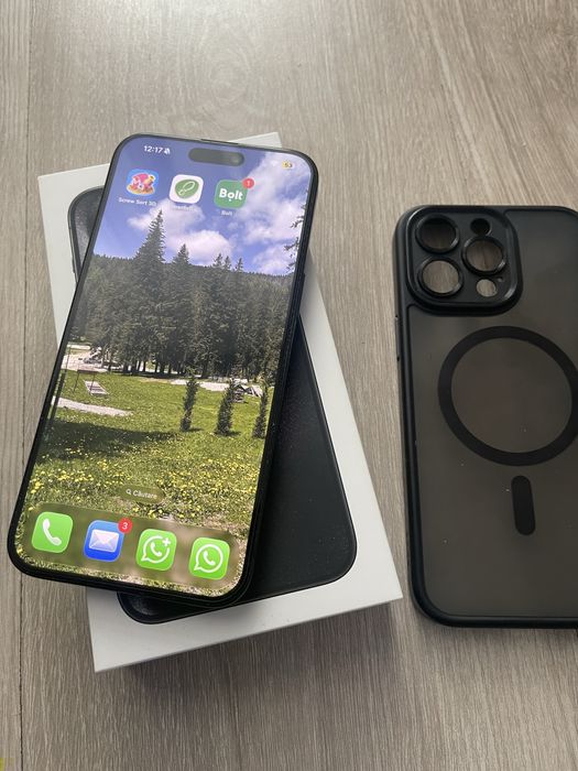 iPhone 15 Pro Max 256GB Black Titanium Impecabil