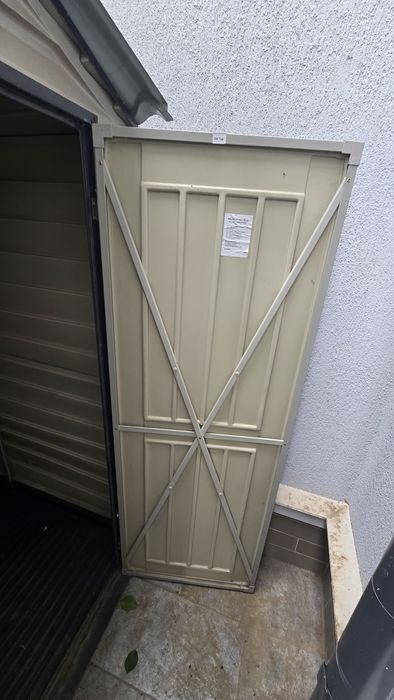 Magazie grădină Duramax EverMore 4x6, 102x165 cm gri, plastic,impecabi