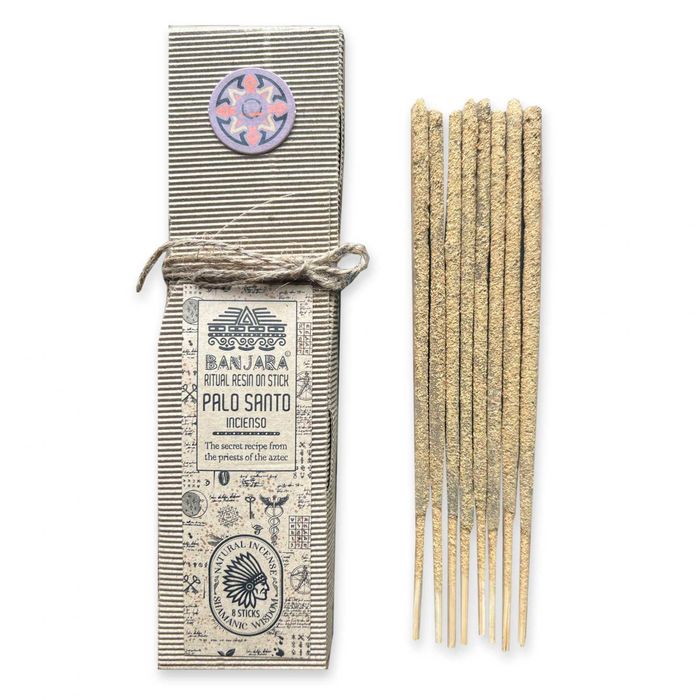 Bețișoare parfumate Banjara pentru ritual - Rășină Palo Santo