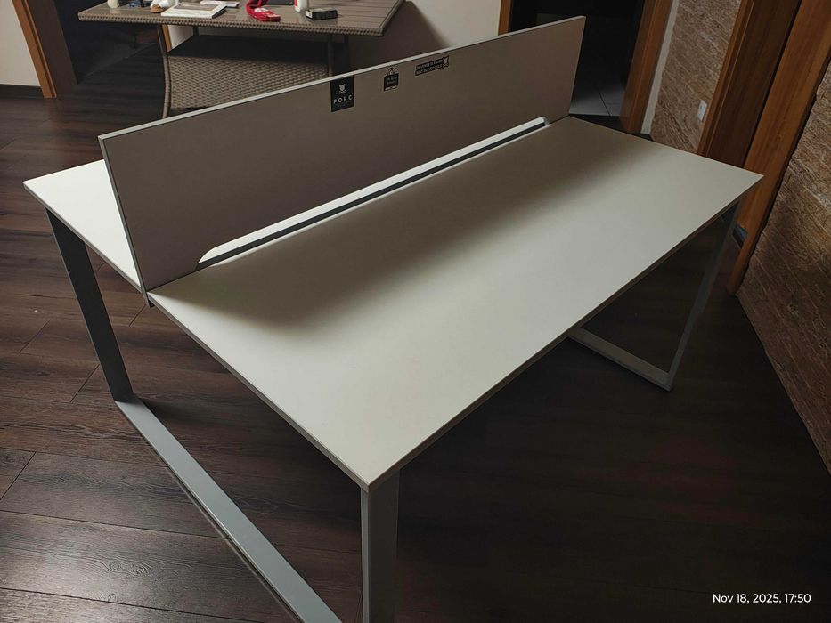 Birou dublu profesional, 140 x 120, stare excelenta