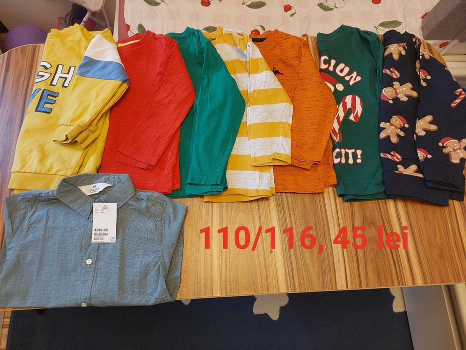 Lot bluze baiat 110/116