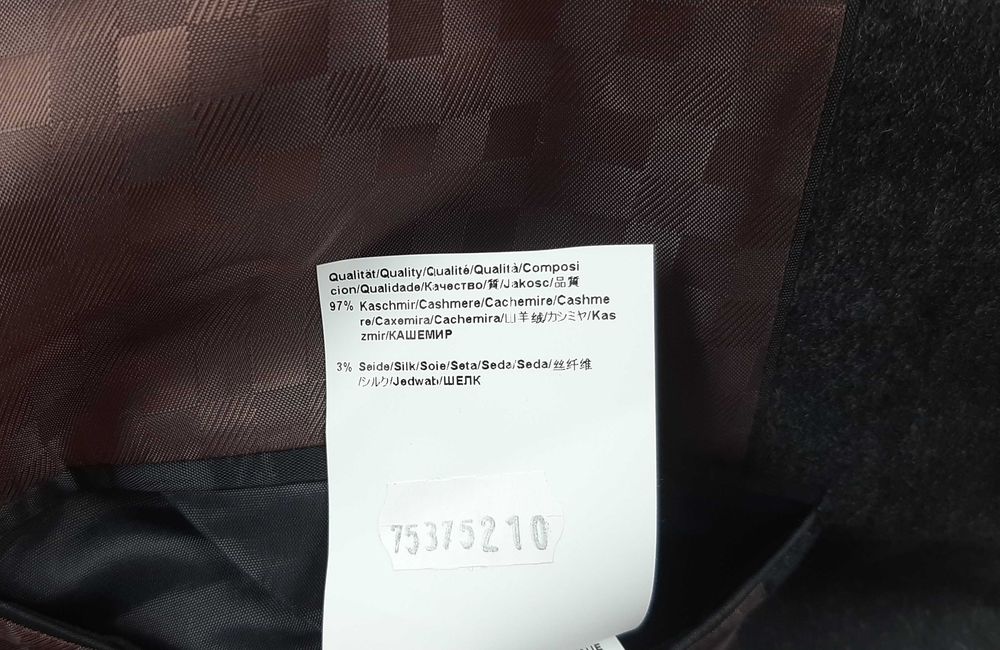 Hugo Boss - Оригинално мъжко сако от кашмир размер 52 / L
