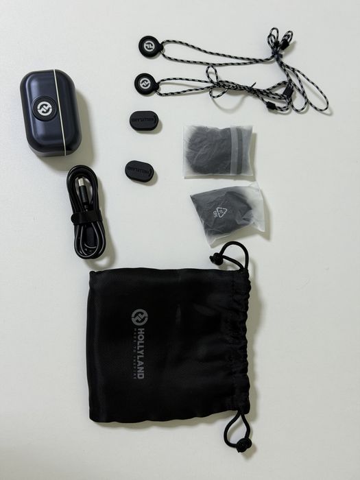 Микрофон Hollyland Lark M2 Duo Lighting черный