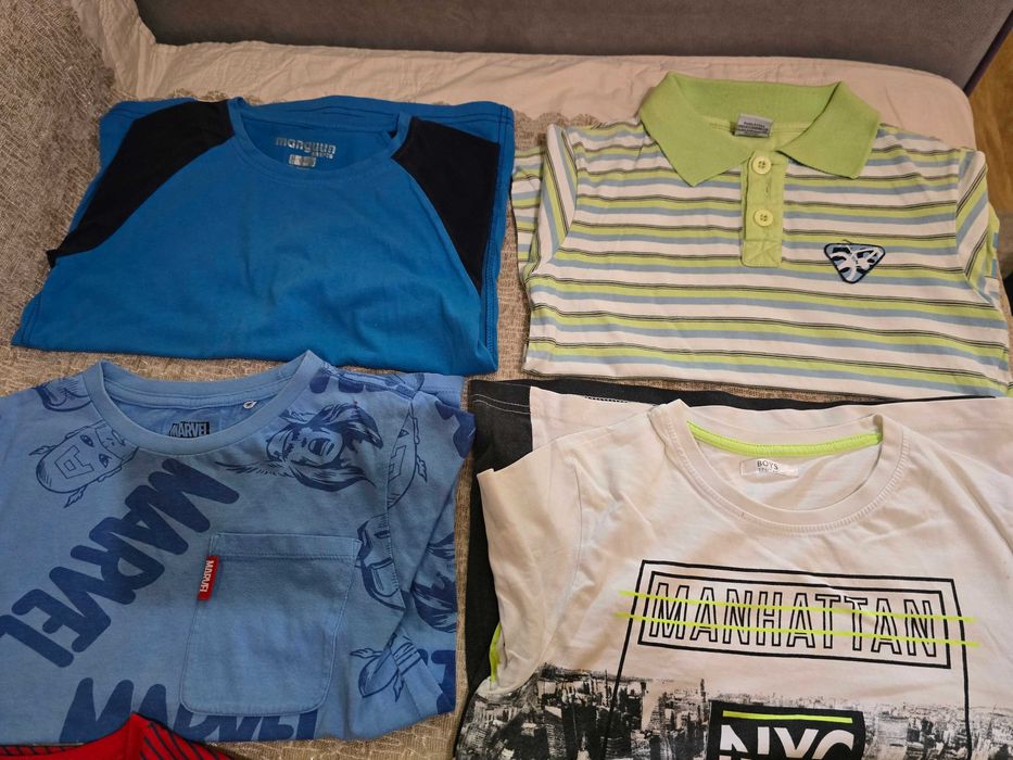 Tricouri copii, marime 9-10 ani, 134-140 cm, 9 tricouri