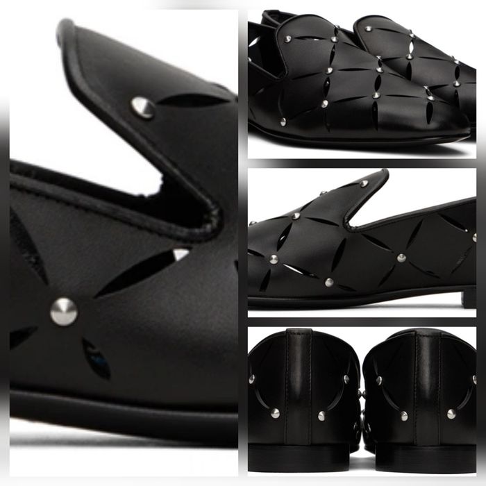 Pantofi / Mocasini Perforati din Piele - Cu Tinte Unicat in Romania