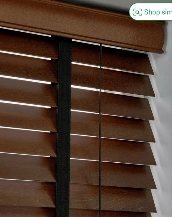 Jaluzea venețiene din lemn, maro închis, Habitat - 90 cm