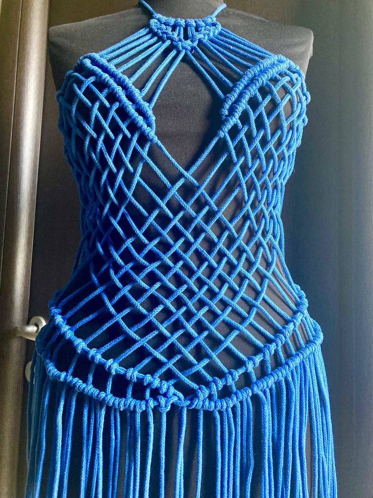 Rochie macrame Handmade Unicat