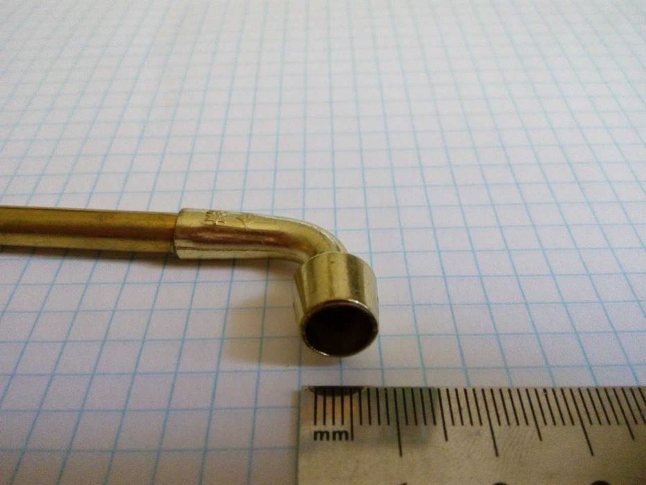 курительная трубка латунная ,раздвижная (№20)
