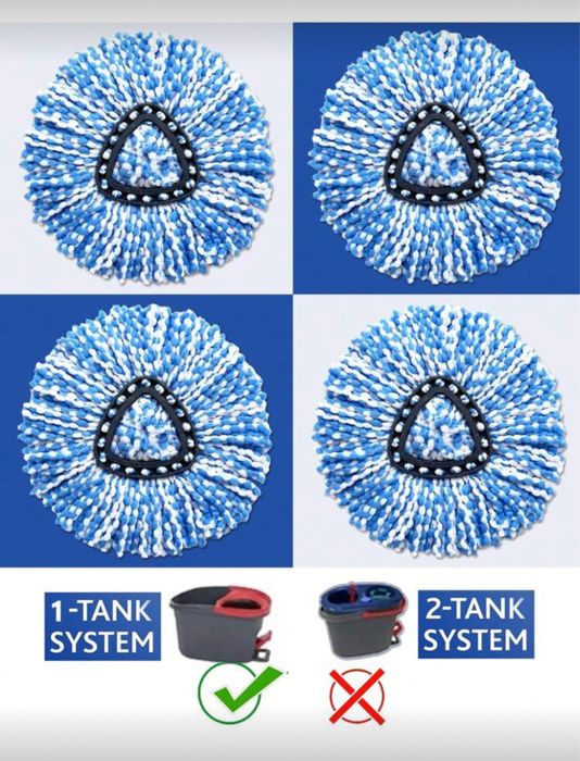 Резервни мопове, глави и четки за Vileda