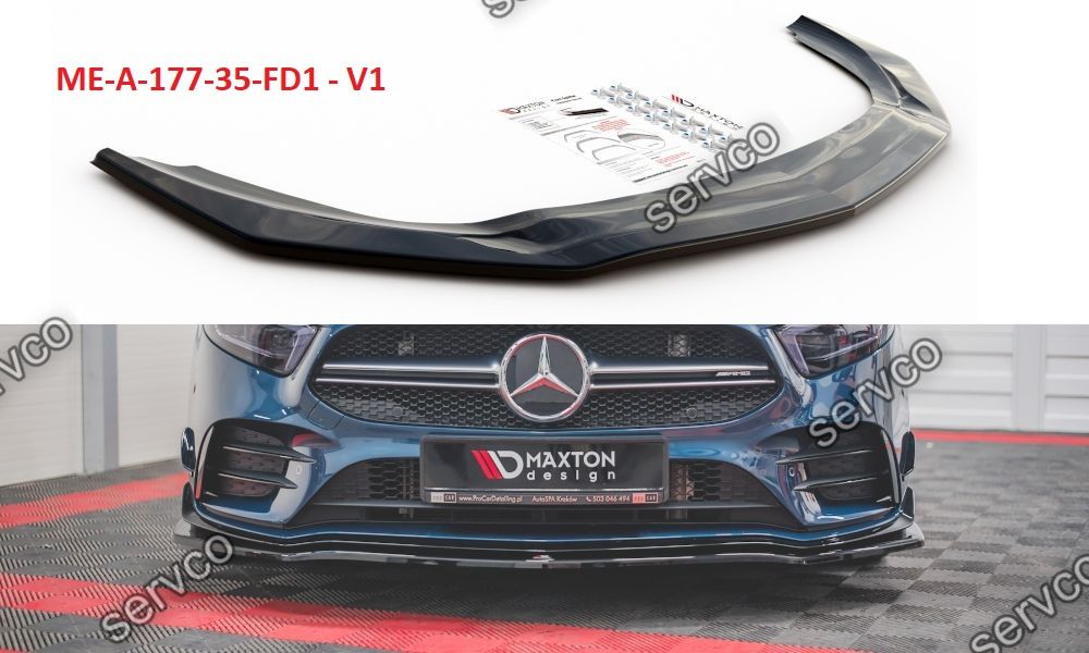 Prelungire bara fata Mercedes A Class W177 A35 AMG 2018- Maxton Design