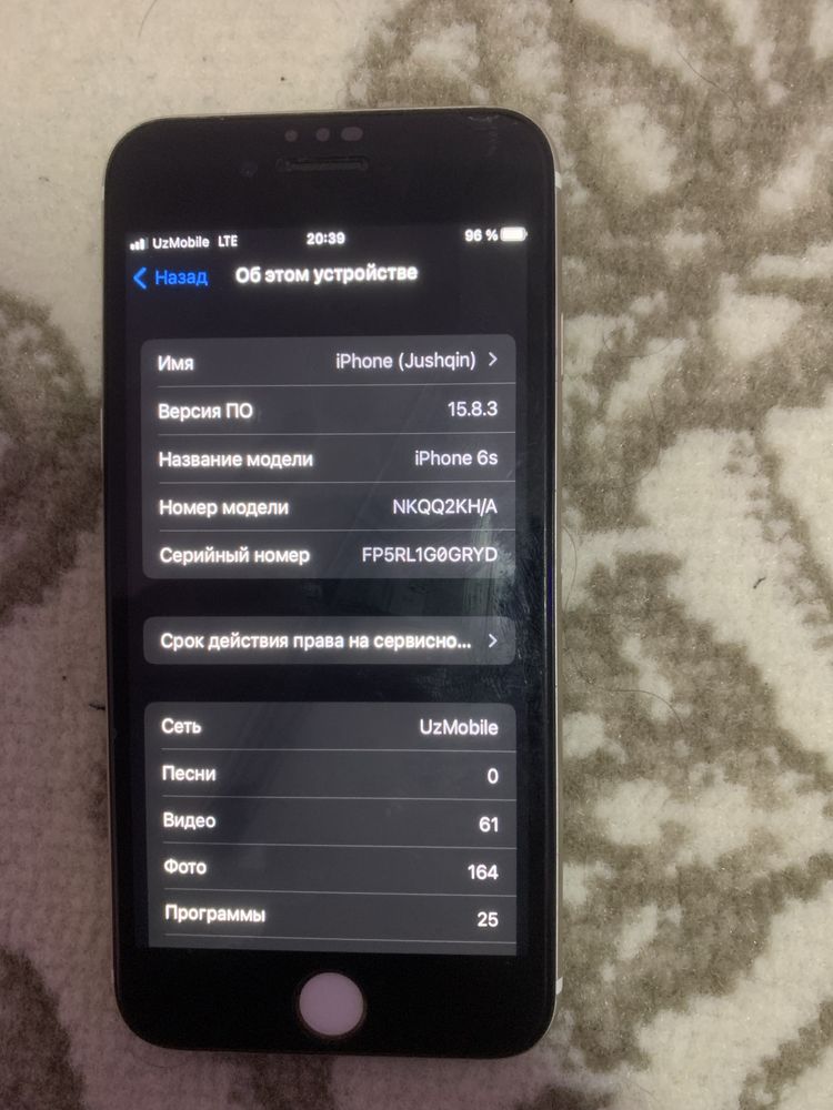 iPhone 6s holat chotki ideal