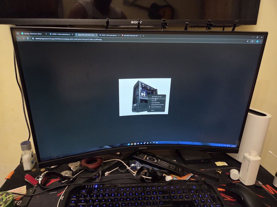 Gaming PC + Monitor i5 64GB 2TB 3070Ti
