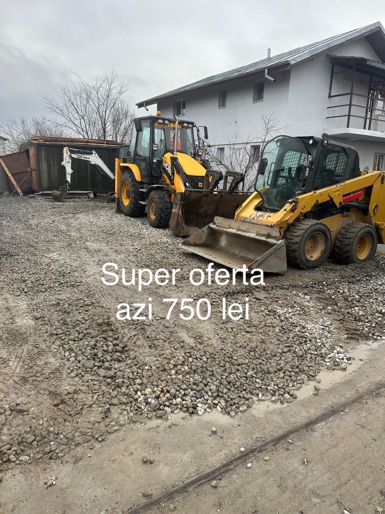 Inchiriez Mini încarcator, Bobcat ,Buldoexcavator
