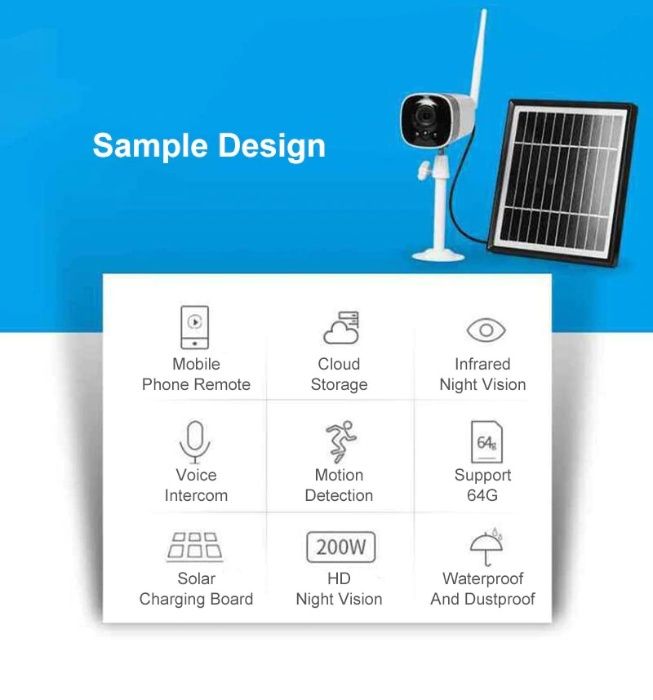 Camera wireless solar powered Xiaovv DC05F