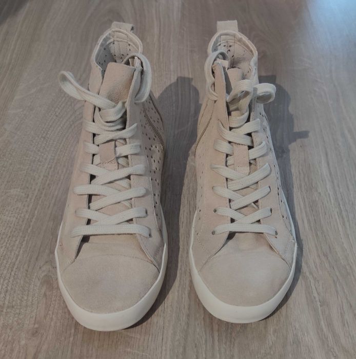 Pantofi dama, sport, PIELE naturala intoarsa,gri,marime 39 Transport 0