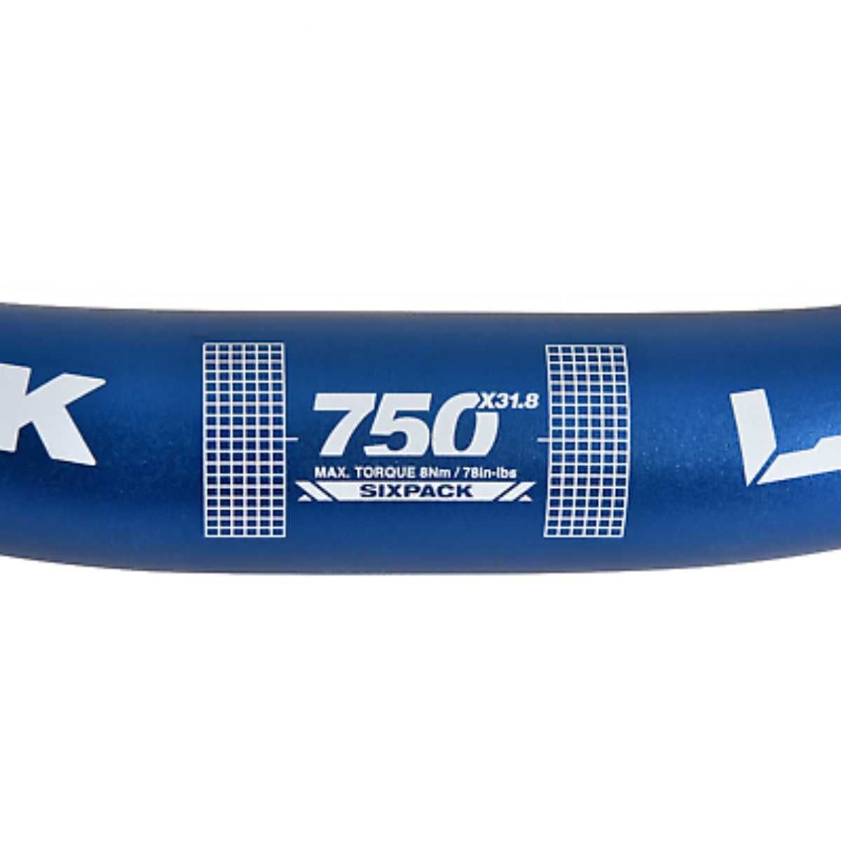 SixPack Blue Leader 750mm Riser Bar / Синьо Кормило с Издигане