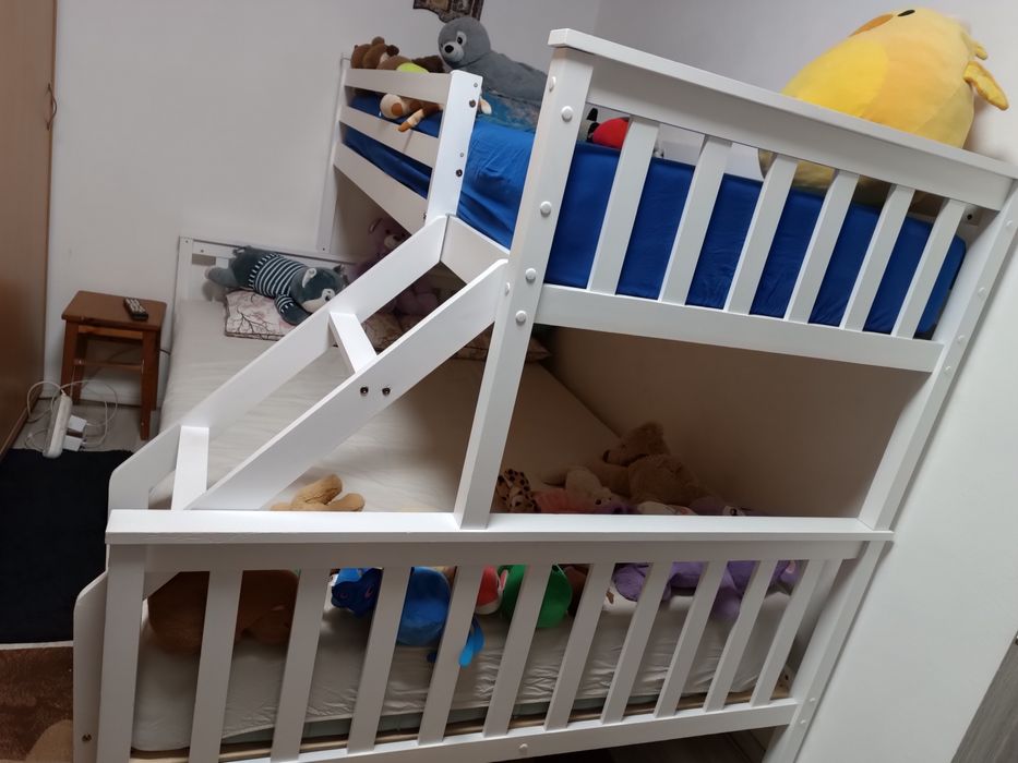 Pat supraetajat cu saltea