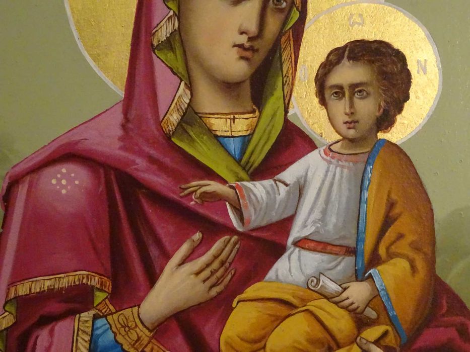 Icoana pe lemn, “Maica Domnului cu Pruncul - Calauzitoarea”