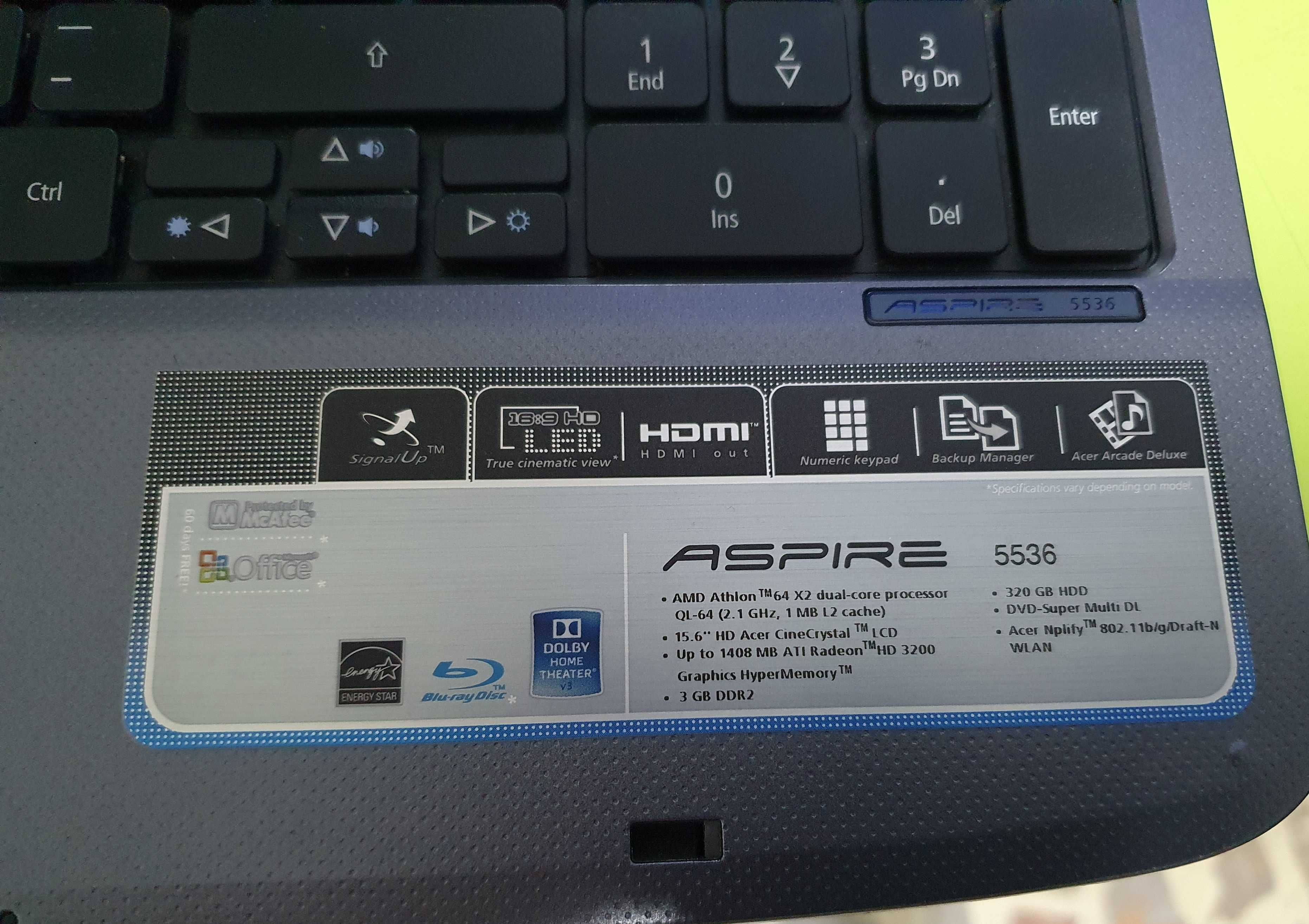 Vand/Dezmembrez Laptop Acer Aspire 5536 (MS2265) DEFECT