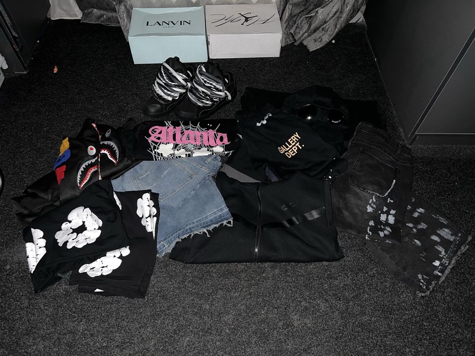 одежда nike,gallery dept.,cp company ,bape,flared jeans и тд