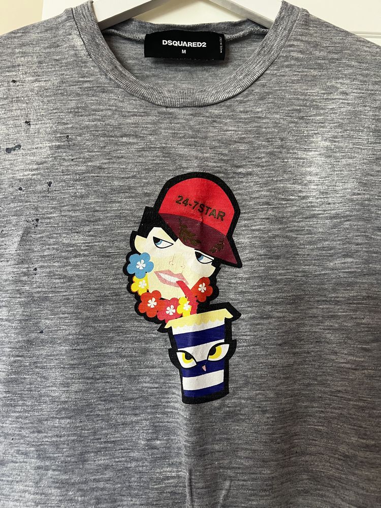 Tricou Dsquared2 gri