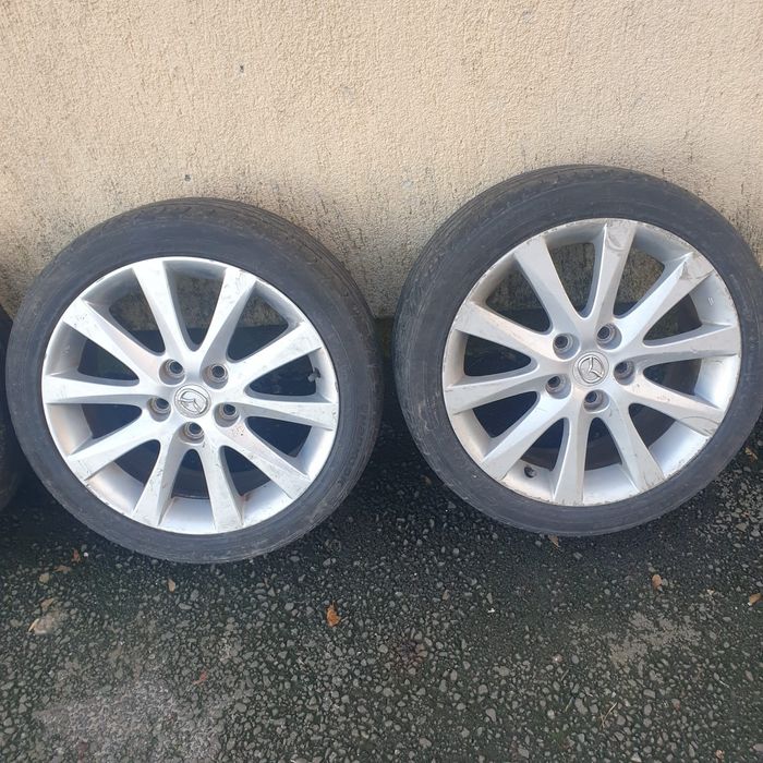 Vand set 4  jante Aliaj Originale Mazda etc 17 zoli Detalii in anunt !
