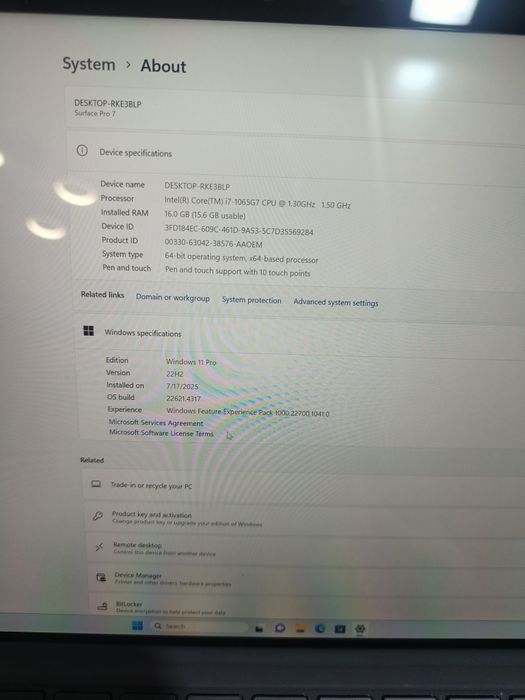 Microsoft Surface Pro 7 i7