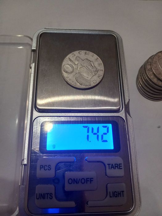 Lot 10 monede Argint 10 Schilling Austria 1958