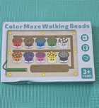 Puzzle/Labirint interactiv de sortare a culorilor din lemn